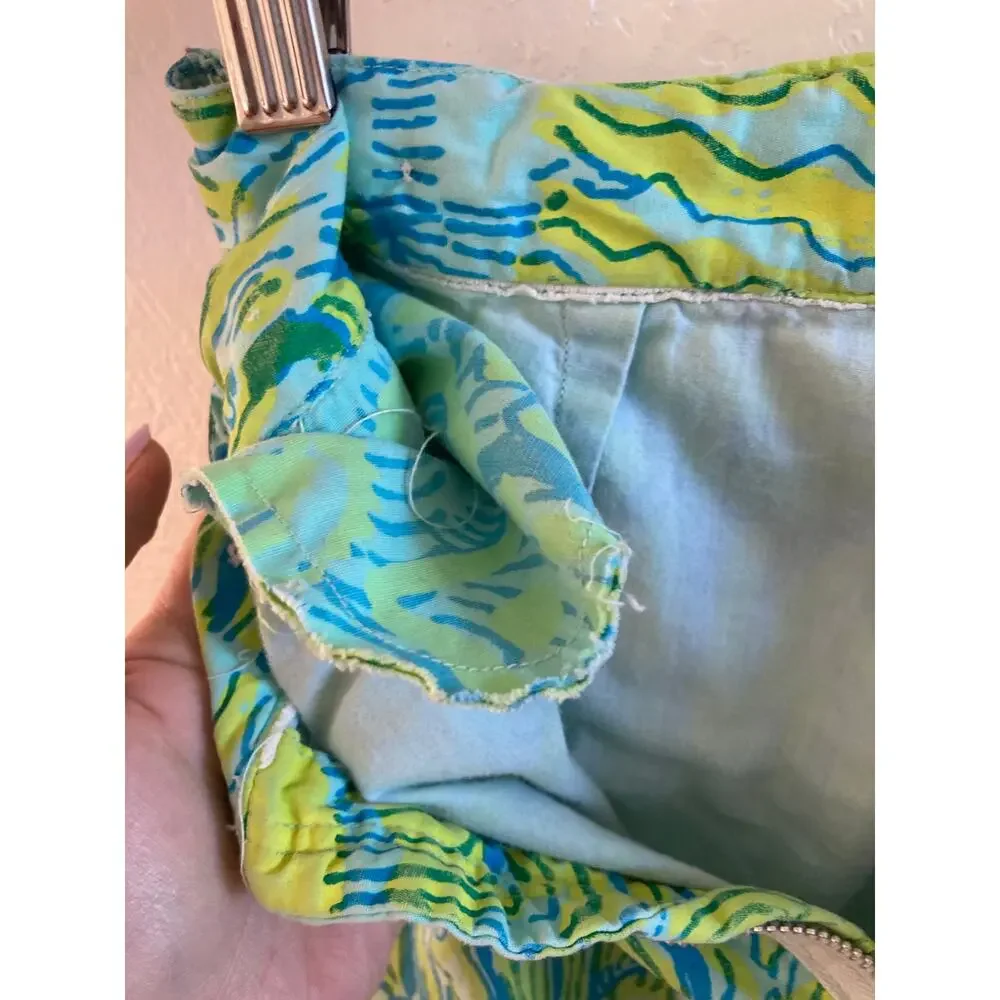 Lilly Pulitzer Inc Vintage 1960s MEN'S DIVISION Lion Cotton Shorts S White Label